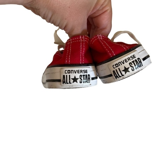 CONVERSE |Kids Chuck Taylor All Star Low-Top Sneaker - Red size 28 - Picture 4 of 8